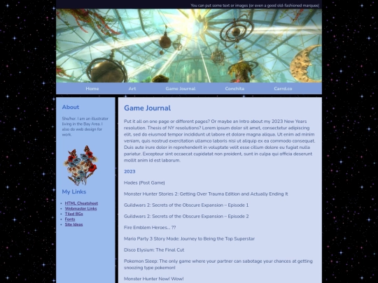 gamejournal screenshot