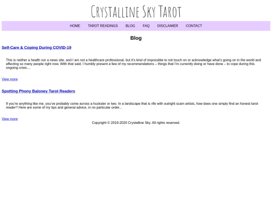 blog screenshot