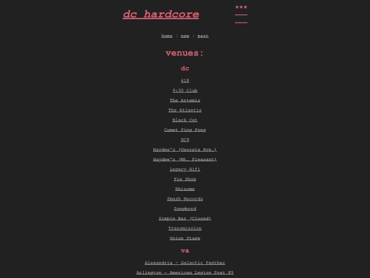 venues screenshot