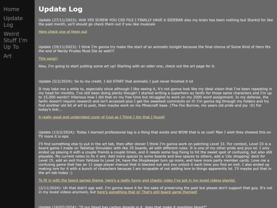 UpdateLog screenshot