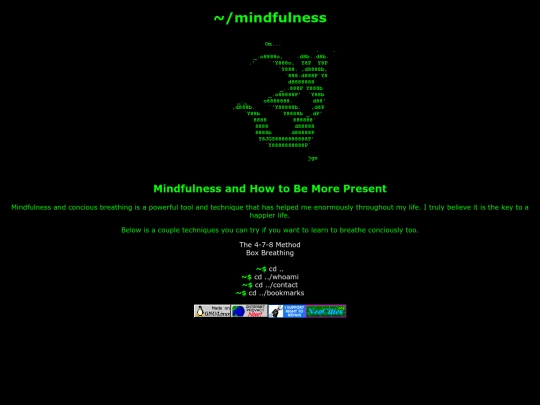 mindfulness screenshot
