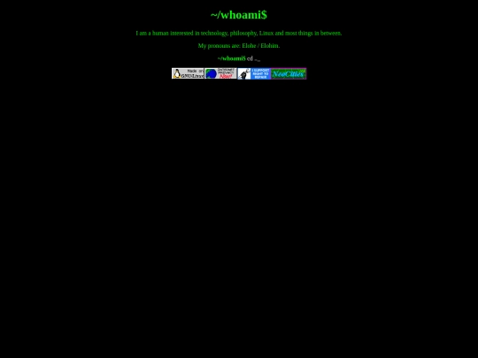 whoami screenshot