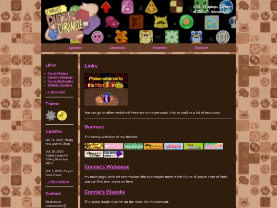links screenshot