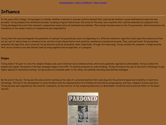 Alan_Turing/Influence screenshot