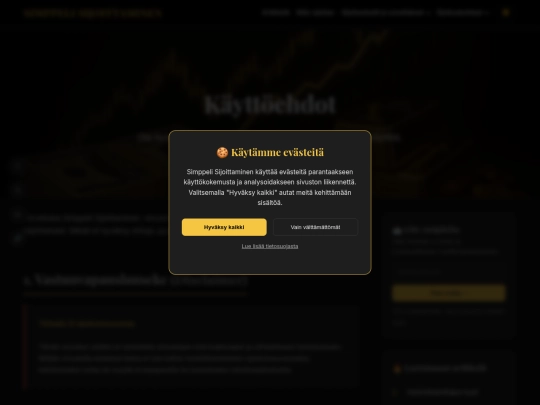 kayttoehdot screenshot