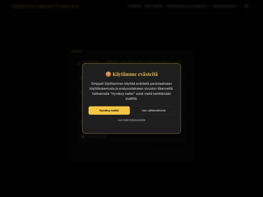 sijoituspolku-testi screenshot