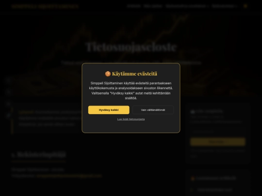 tietosuojaseloste screenshot