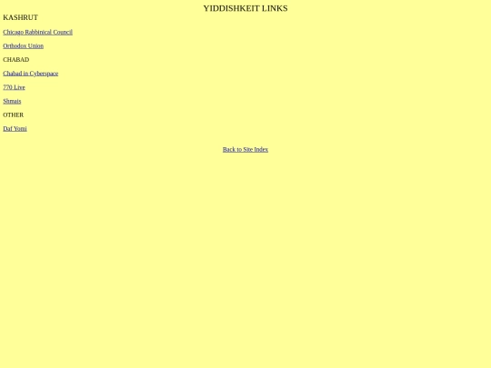 yiddishkeit_links screenshot