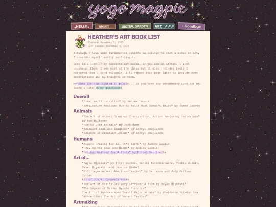 garden/art/artbooks screenshot