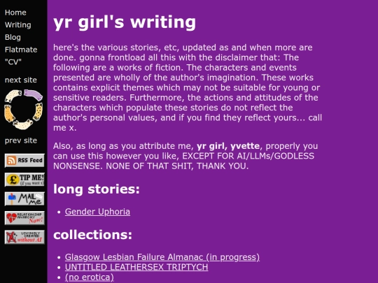 writing_homepage screenshot