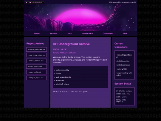 Archive screenshot