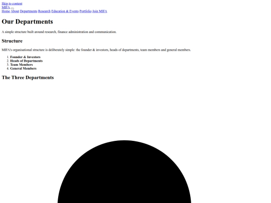 departments screenshot