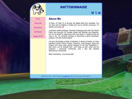 about-me screenshot