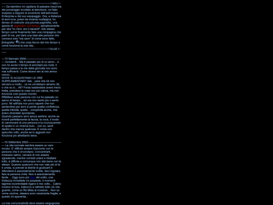 passato/blog screenshot