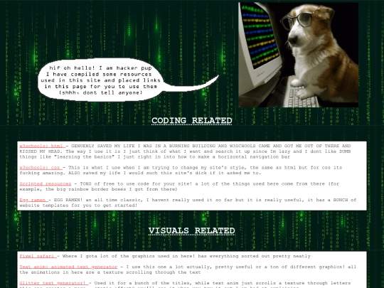 resources screenshot