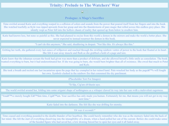 Watchers' War /Core Series/Trinity: Prelude to The Watchers' War/Trinity screenshot