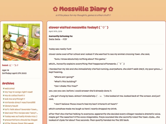 blogs/mossvilleclover screenshot
