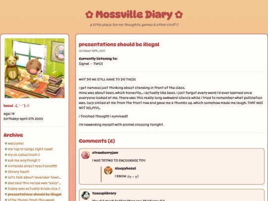 blogs/presentations screenshot