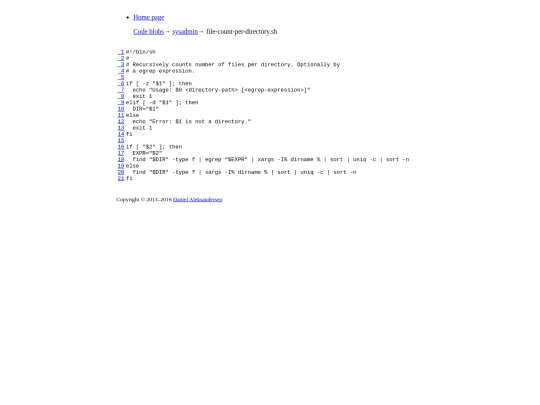 blobs/sysadmin/file-count-per-directory.sh screenshot