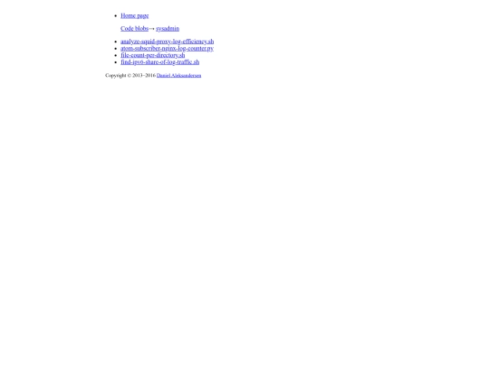 blobs/sysadmin screenshot