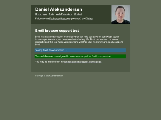 tools/brotli-browser-test screenshot
