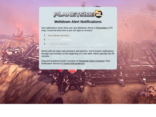 tools/ps2alerts screenshot
