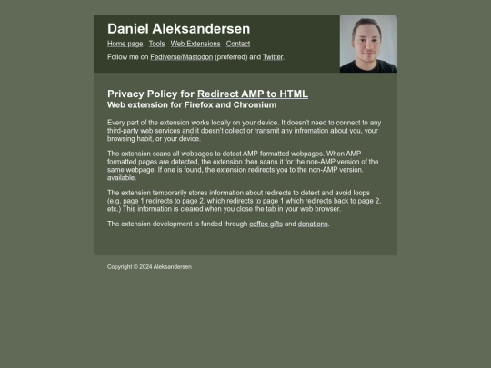web-extensions/amp2html.privacy screenshot
