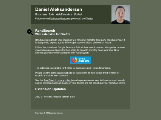 web-extensions/randsearch screenshot