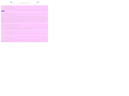 guestbook screenshot