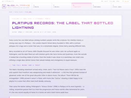 article-platipus-records screenshot