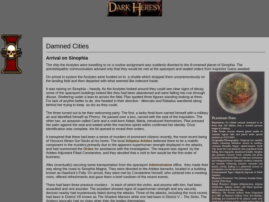 Dark Heresy/damnedcities screenshot