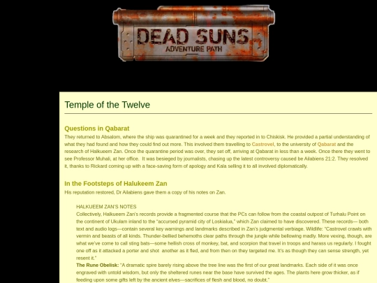 Dead Suns/Templeofthetwelve screenshot