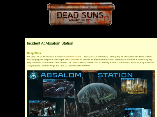 Dead Suns/absalomstation screenshot