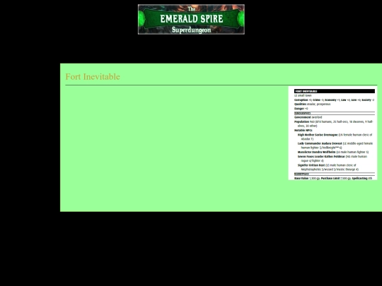 Emerald_Spire/Fort Inevitable screenshot