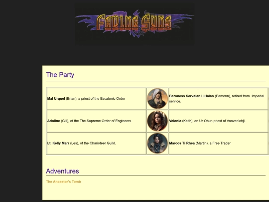 Fadingsuns/Fadingsuns screenshot