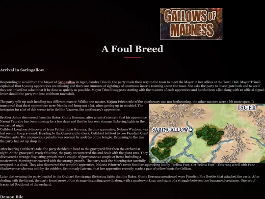 Gallows of Madness/Foul screenshot