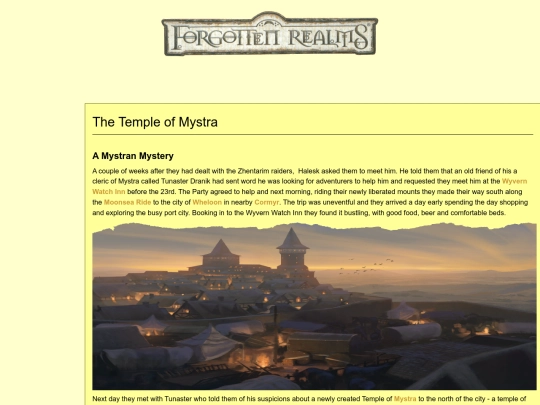 Heroes of Mistledale/Temple of Mystra screenshot