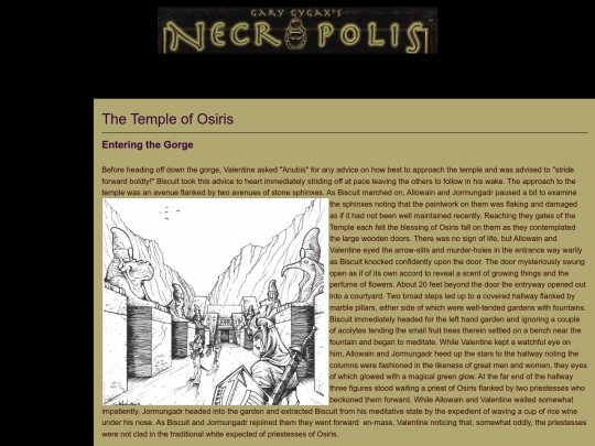 Necropolis/Thetempleofosiris screenshot