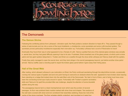 Scourge_of_the_Howling_Horde/the demonweb screenshot