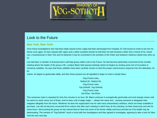 Shadowsofyogsothoth/Looktothefuture screenshot