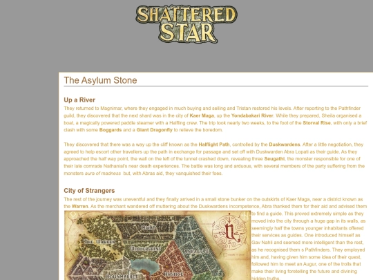 Shatteredstar/theasylumstone screenshot