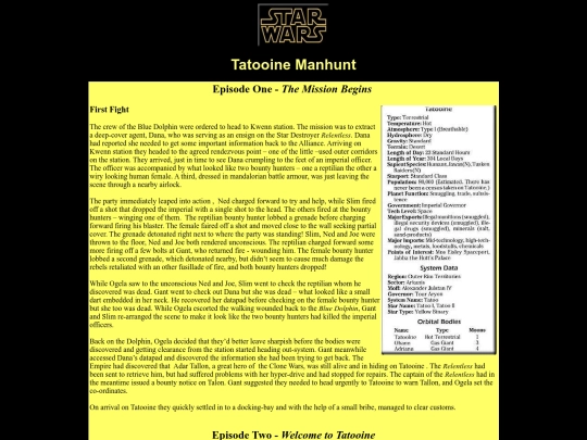 Star Wars/TatooineManhunt screenshot