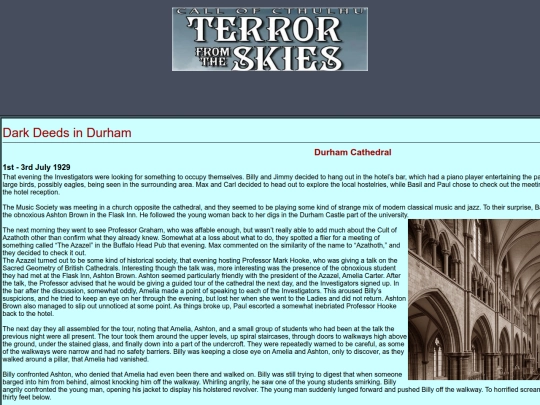 Terror From The Skies/Durham screenshot