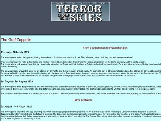 Terror From The Skies/Zeppelinl screenshot