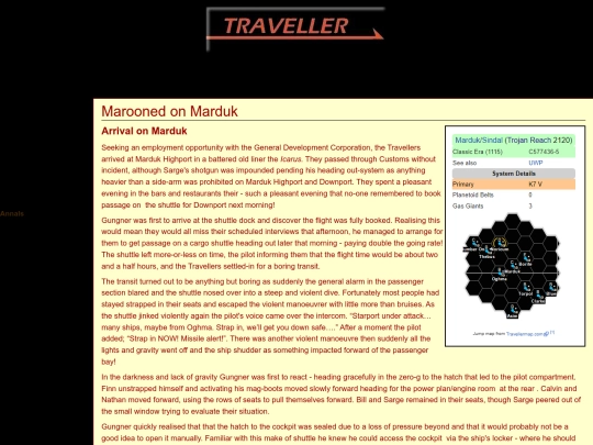 Traveller-The Reach/Marduk screenshot