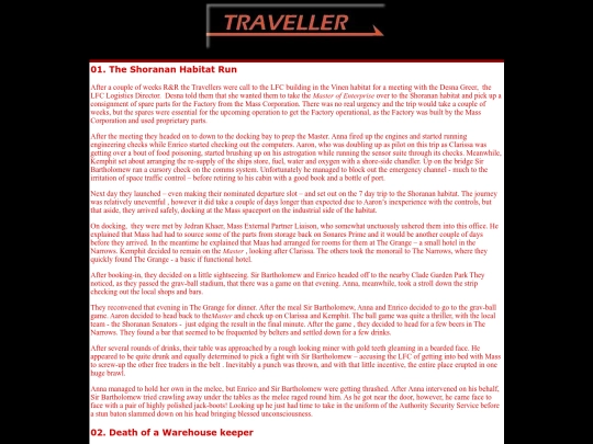 Traveller/shoranan screenshot