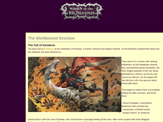 Wrathoftherighteous/worldwound screenshot