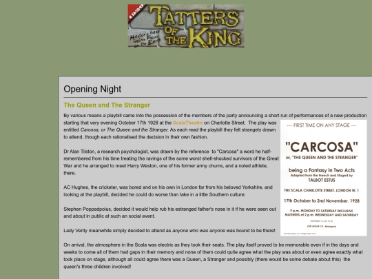 tattersoftheking/openingnight screenshot