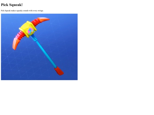 Fortnite_Pickaxe/PickSqueak screenshot