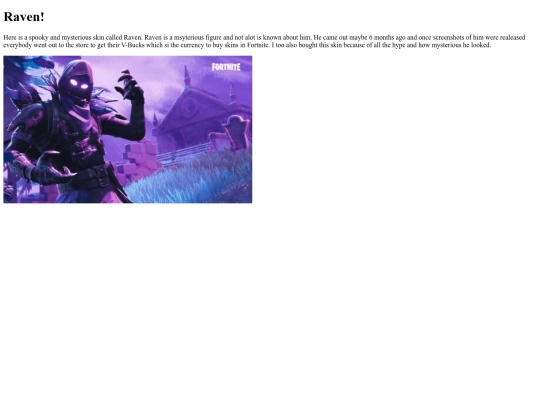Fortnite_Skins/Raven screenshot